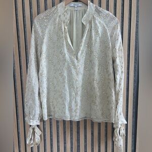 Derek Lam 10 Crosby - silk blouse with gold accents